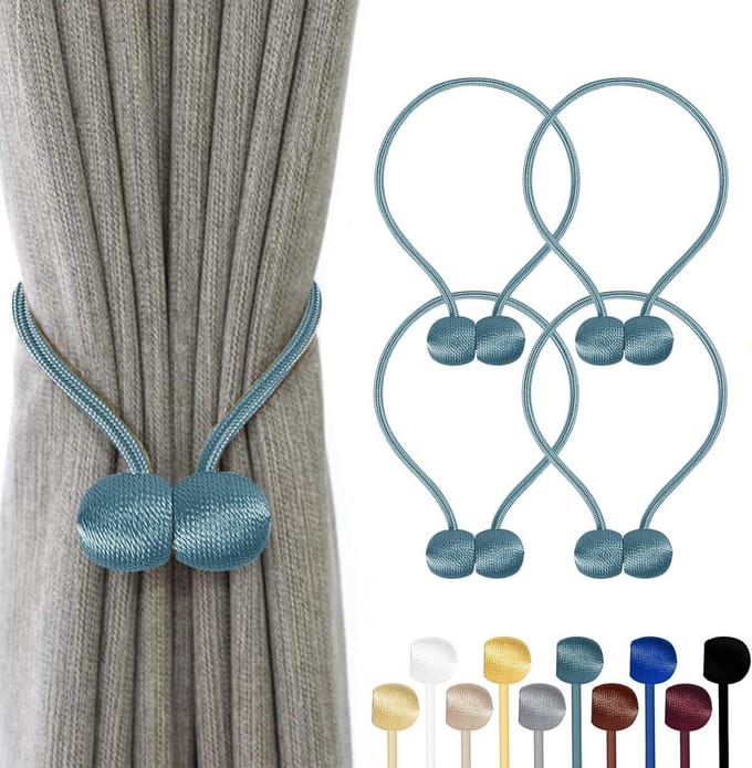 Magnetische Gordijnhouders met Sterke Klemsluiting | Universeel & Decoratief