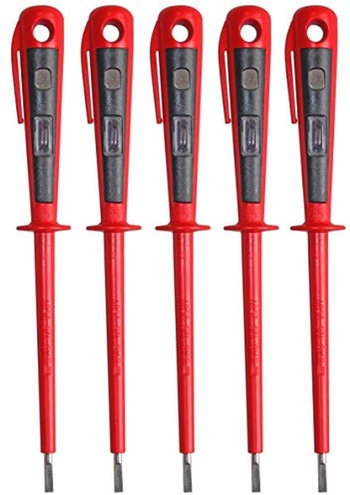 Spanningstester en Fasetester tot 250 V - VDE 0680 Goedgekeurd, 190 mm