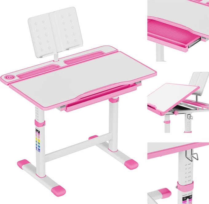 Mark Adler - Study 3.0 - Ergonomisch bureau voor een kind - Roze