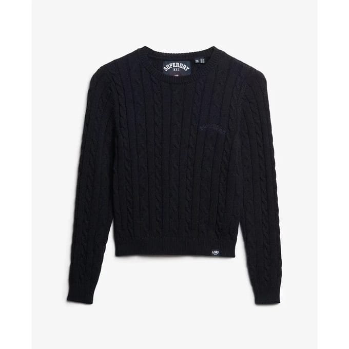 Superdry - Essentials Slanke Kabeltrui - Dames - Sweaters