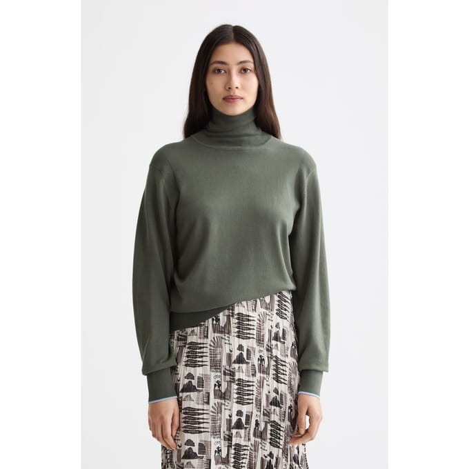 Scotch & Soda Relaxed Fit Roll Neck Pullover Thyme Taglia: S | Maglioni a maglia Outlet | Donna