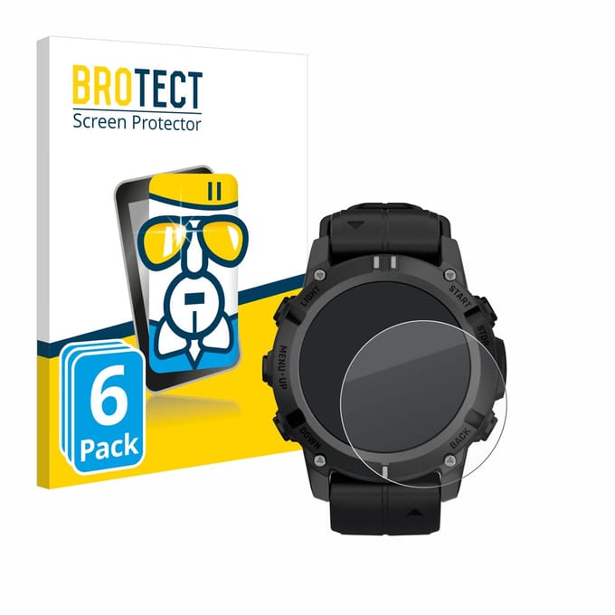 Screenprotector 6 Stuks voor Garmin Descent G2 Beschermglas transparant