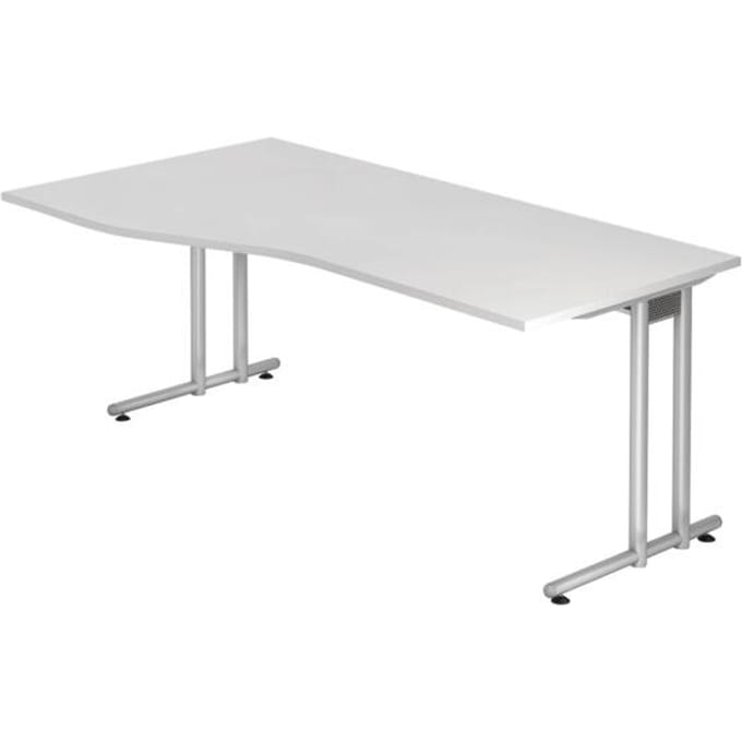 NANO 18 S | Bureau - 180 x 100 Wit/Zilver