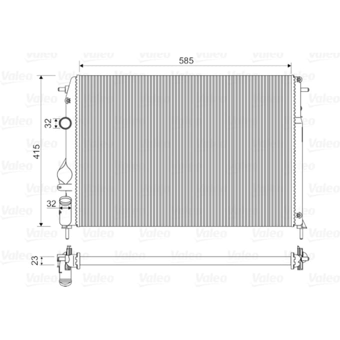 Radiator, motorkoeling VALEO 732866