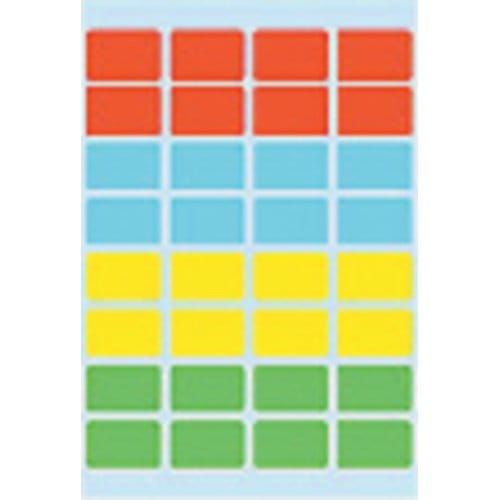 Haza Original Etiketten Vierkant 160 Stuks 12 X 19 Mm Multicolor