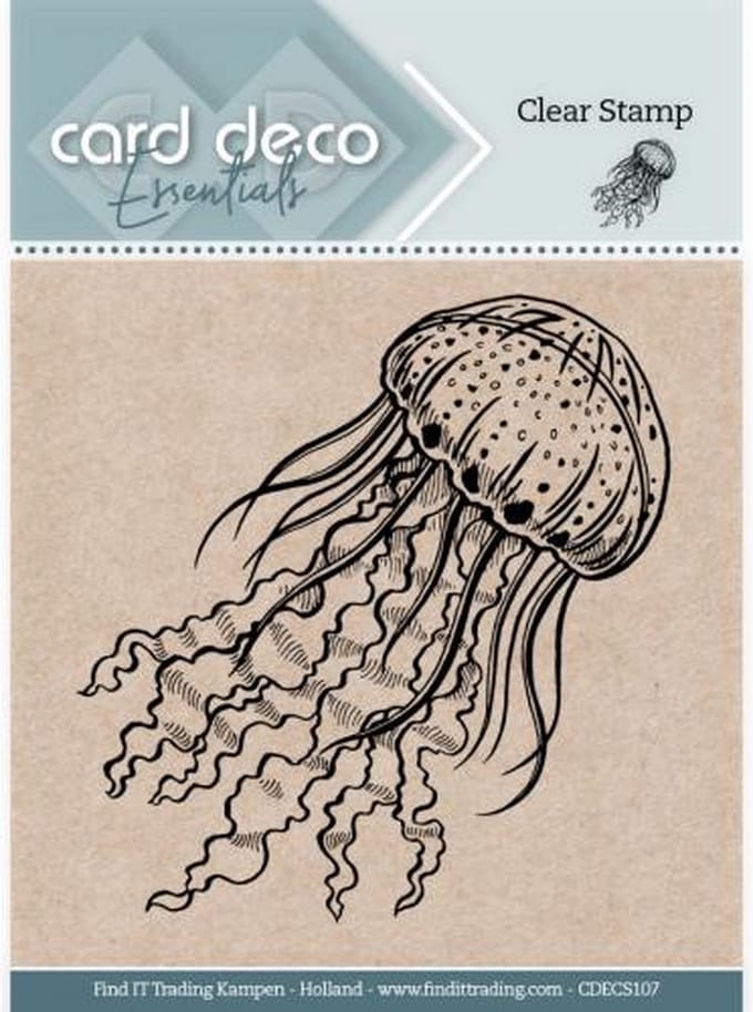 Card Deco Essentials Clear Stamps - Jellyfish