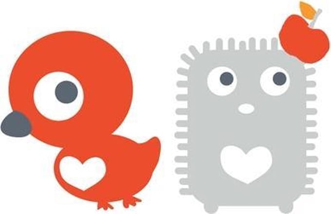 Egel & Eend - muurstickerset TiS Lifestyle