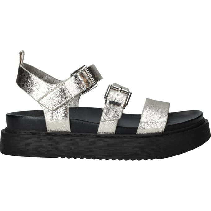 Tamaris Sandalen Plat Sandalen Plat - Zilverkleur - Maat 40