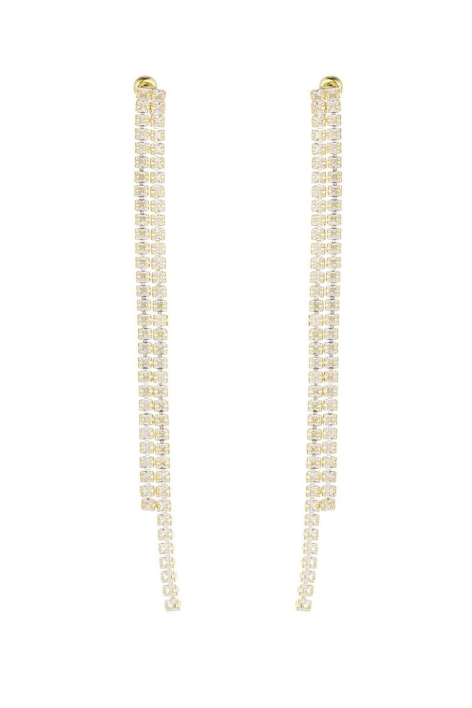Yehwang oorbellen - Exclusive diamond - Goudkleurig - Koper