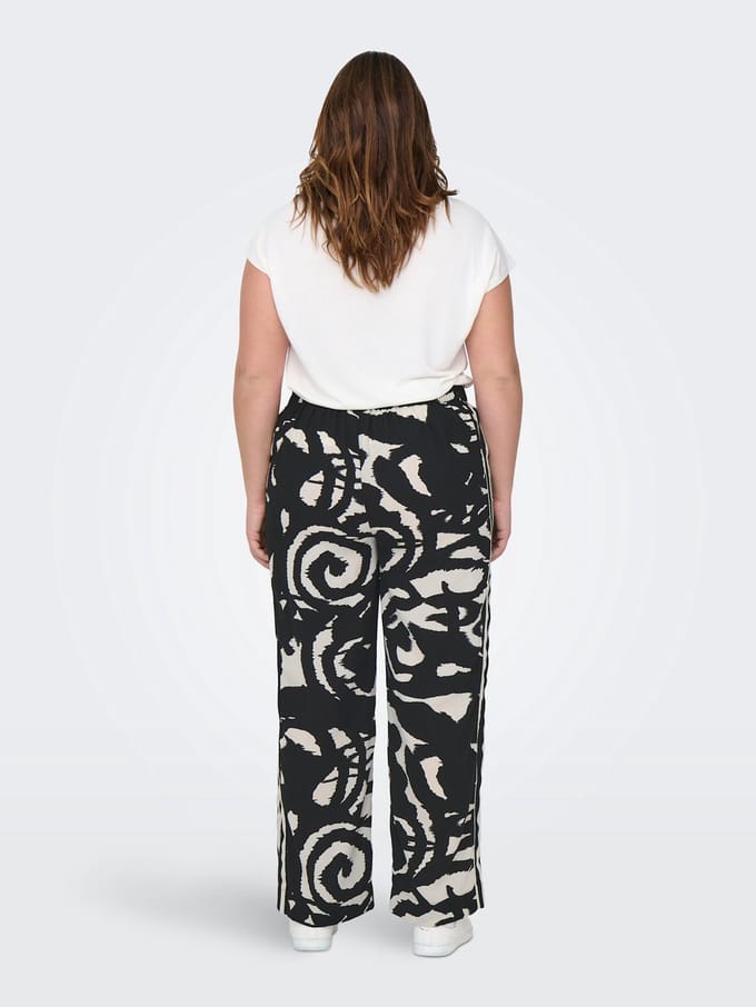 ONLY CARMAKOMA - CARNICON LIFE WIDE PANTS AOP - Dames - Leggings