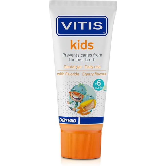 Vitis Kids Tandpasta-Gel Kers 50 Tandpasta