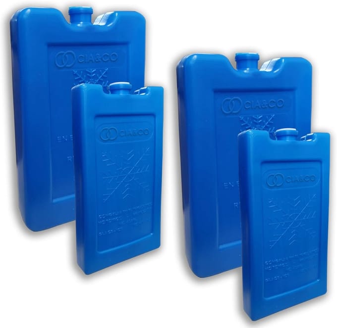 Set van 4 Koelelementen voor Koelbox en Langdurige Koeling