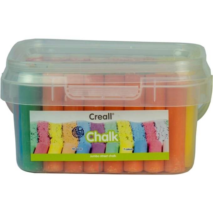 Stoepkrijt Creall 50 stuks 6 kleuren