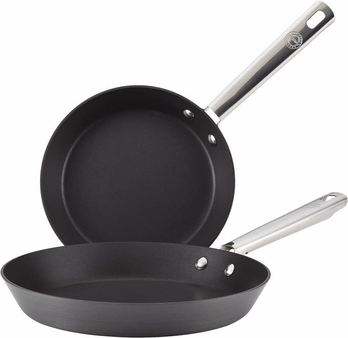 Grote Koekenpan 30 cm - Hard Geanodiseerd Aluminium - In de Oven 260°C