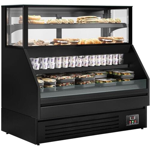 GGM Gastro Verkaufstheke - 1500mm - 251 Liter - mit 4 Ablageflächen