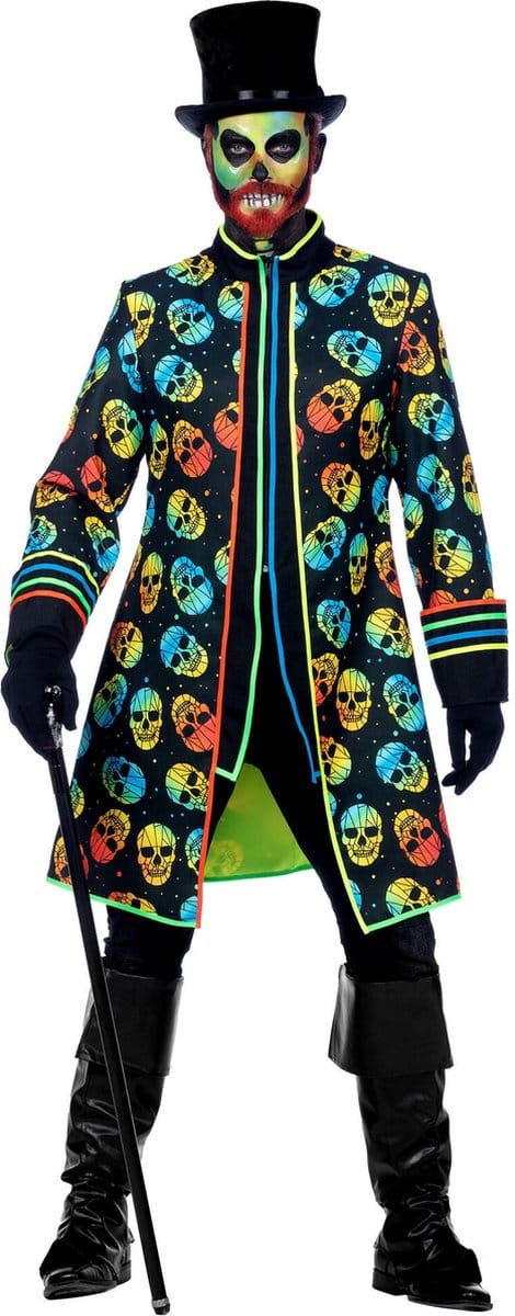 Neon Schedelkoppen Jas - Man