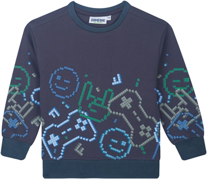 Someone Jongens Sweater Antraciet - GAMEOVER - Maat 110