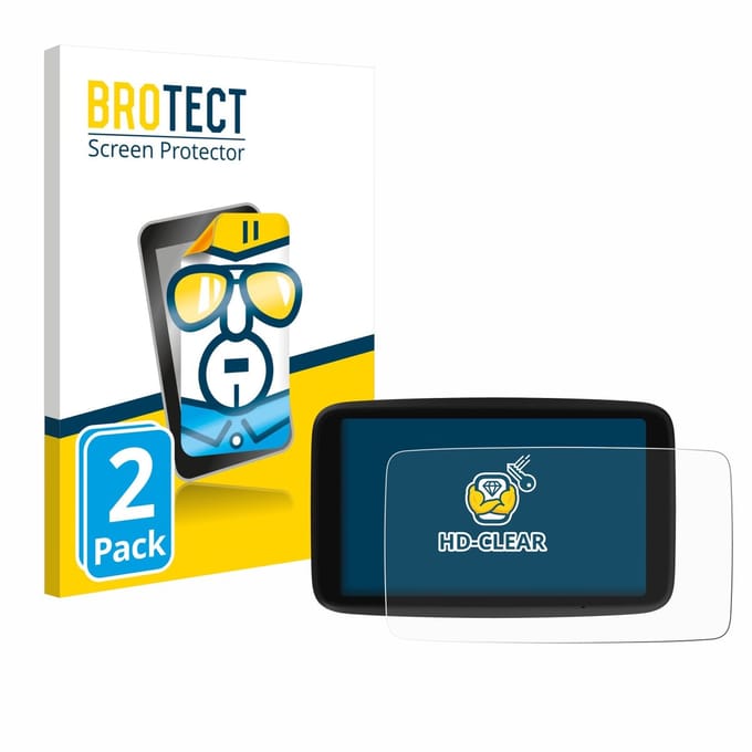 BROTECT - Screenprotector voor TomTom Go Navigator 6" (2e generatie) - Folie Beschermfolie transparant 2 Stuks