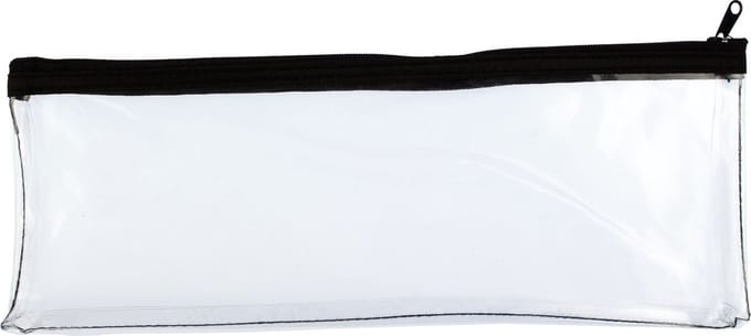 Kangaro - penetui - doorzichtig - 33 x 12,5 cm - zwarte rits