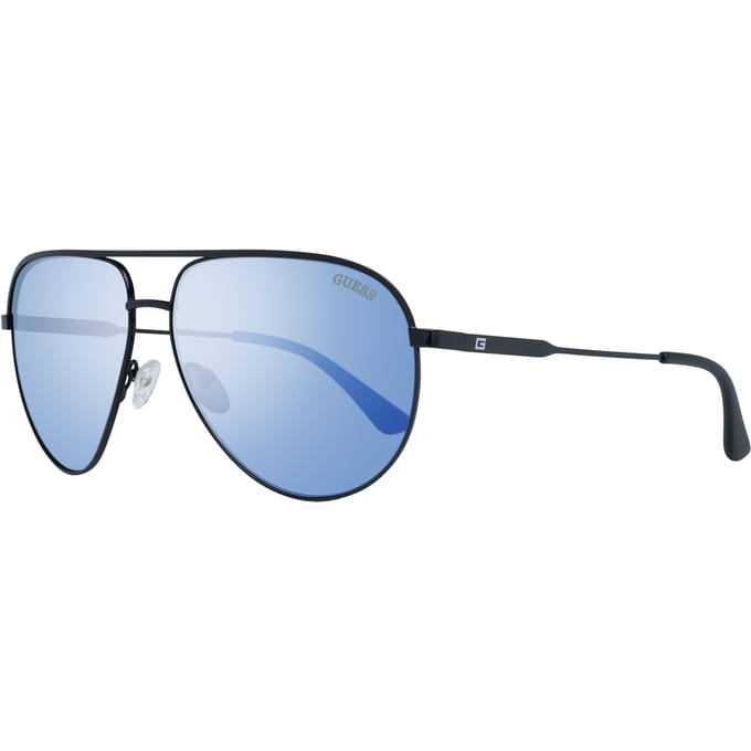 Guess GF5083 01X zwart blauw gespiegelde zonnebril