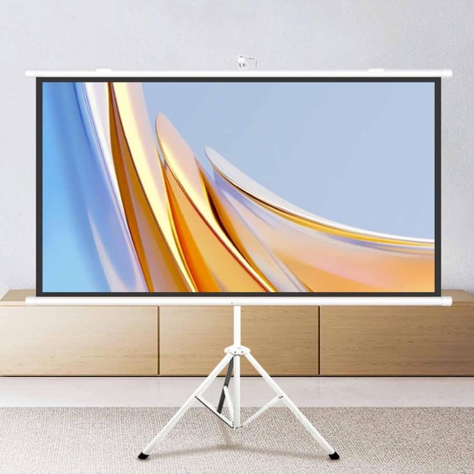 Projectiescherm - Beeldscherm - Home Cinema - Kreukvrij Glasvezel - 60 Inch 16:9 - Wit