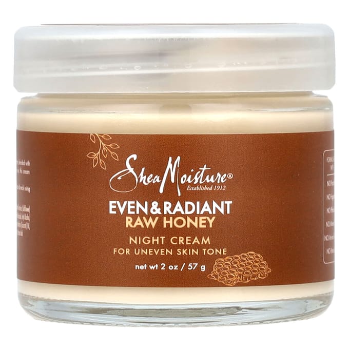 SheaMoisture, Even & Radiant Raw Honey, Night Cream, 2 oz (57 g) beige