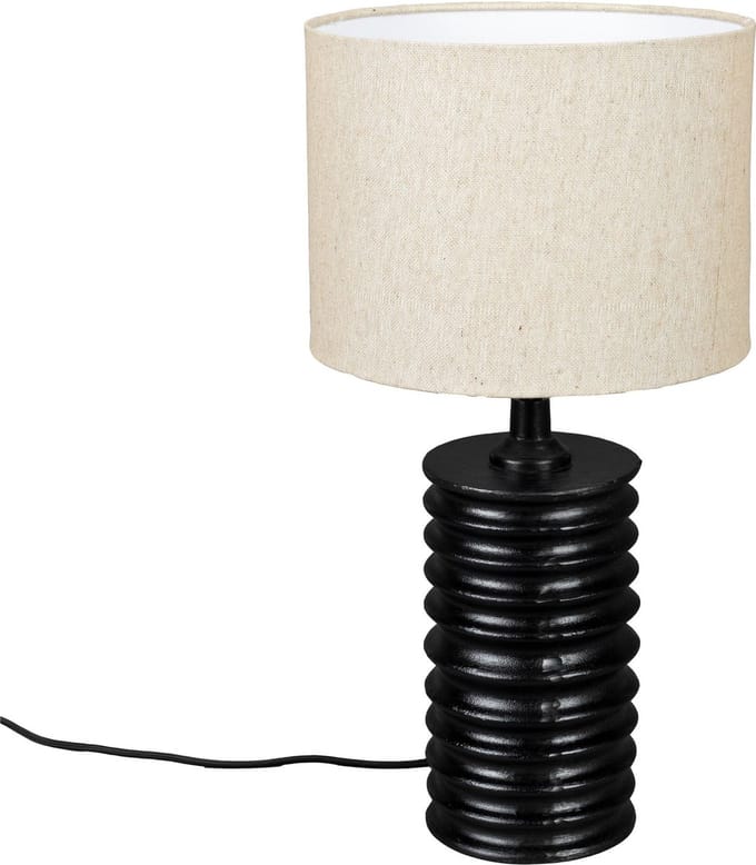 Dutchbone Yalu Tafellamp - Zwart