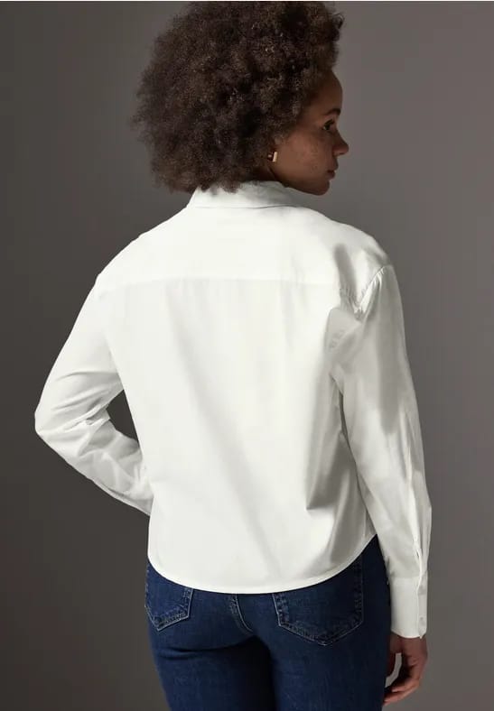 Overhemdblouse met knoopsluiting