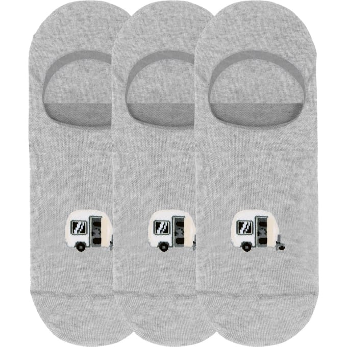 A-DAM  3-pack Casual Socks Mel Caravan Grey Melange Größe: 43-46 | Sportsocken Outlet | Unisex | Grau