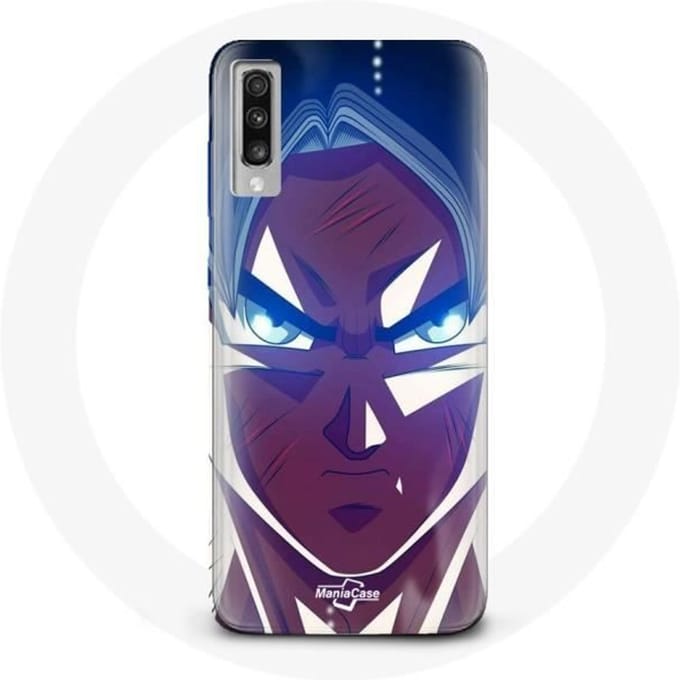 Coque Samsung Galaxy A70 Dragon Ball Goku Visage énervé