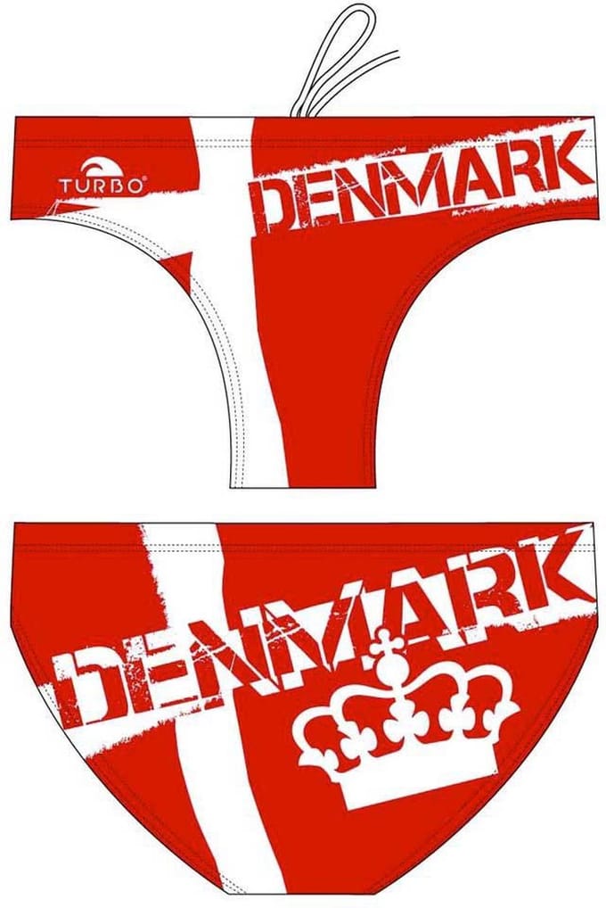 Turbo Denmark Zwemslip Rood 3XL Man