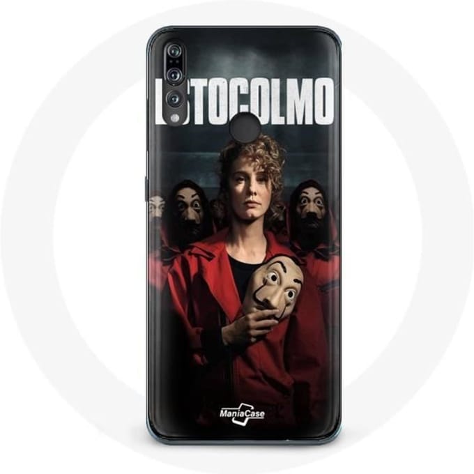 Coque - MANIACASE - Huawei p30 lite - La Casa De Papel Estocolmo - Souple - Noir