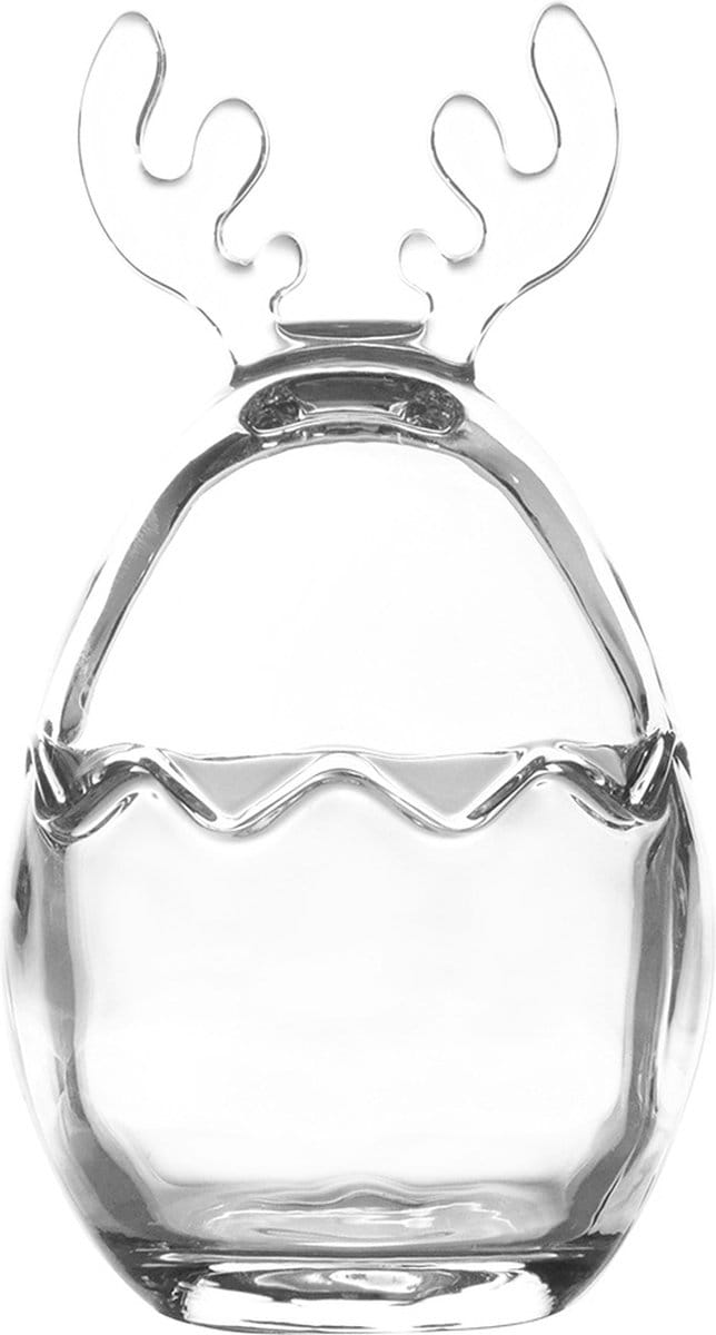 Clayre & Eef Glazen potje Ø 8x15 cm Transparant Glas