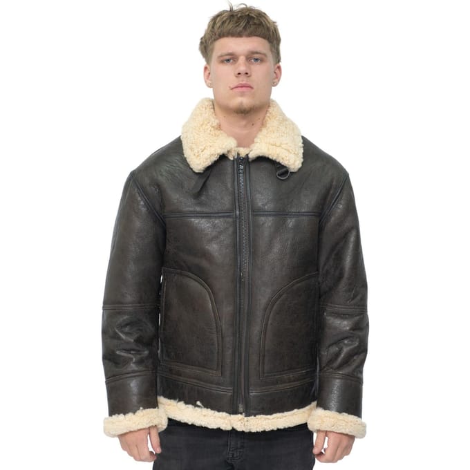 Heren B3 Shearling schapenvacht pilotenjack-Gloucester