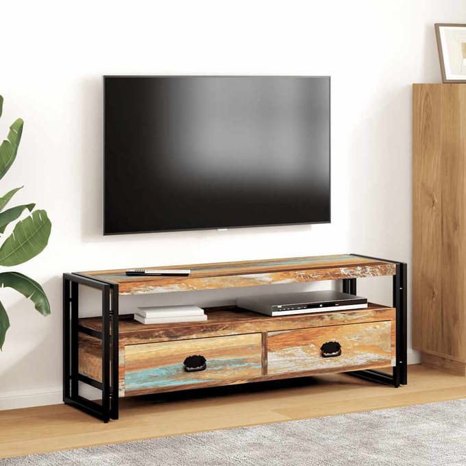 vidaXL - Tv-meubel - massief - gerecycled - hout
