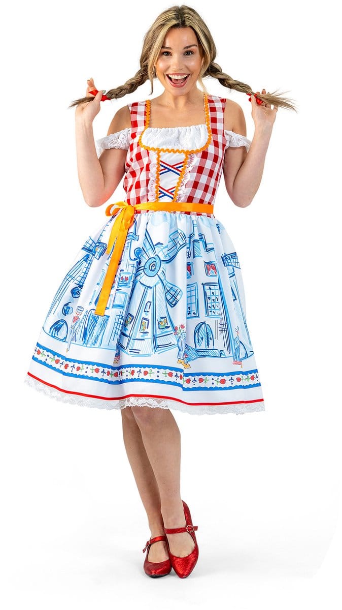 Volendamse jurk Delfts blauw dames