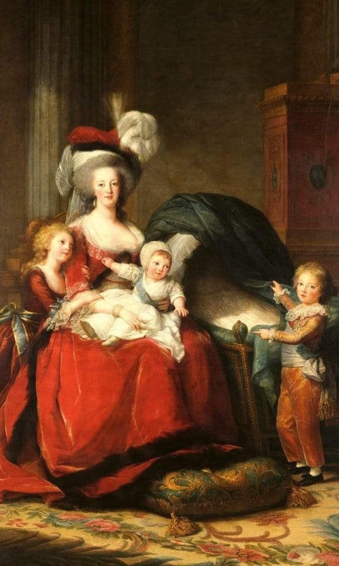 Fotobehang - Marie Antoinette 150x250cm - Vliesbehang