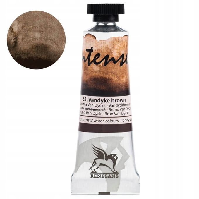 Intense aquarelverf 15 ml - 63 Van Dyck Bruin