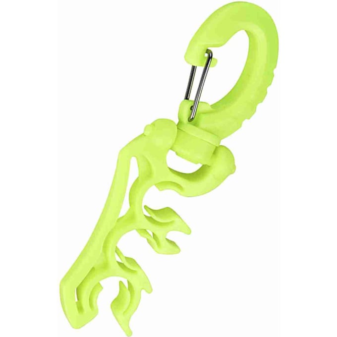 Keep Diving Plongée Sous-Marine Plastique Double Support de Tuyau BCD avec Crochet Boucle à Clip (Jaune) yellow