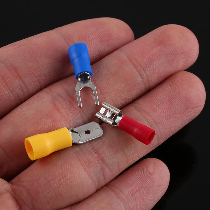 280 STKS Diverse Crimp Spade Terminal Geïsoleerde Elektrische Draad Kabel Connector Kit Set Man Vrouw red
