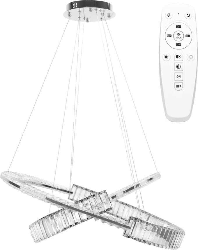 Toolight App1525-Cp60/80 Hanglamp Chroom 79X79X90Cm
