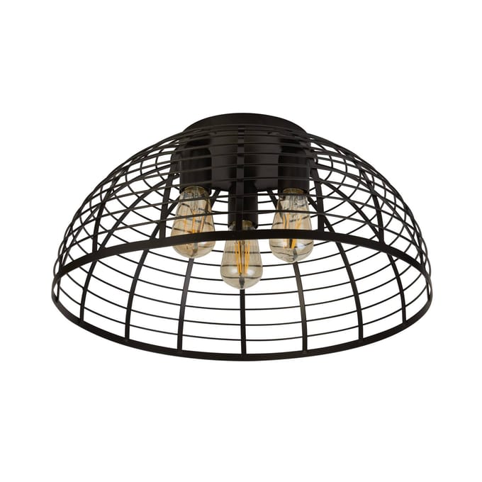 Searchlight Plafondlamp Cage II met 3-lamps in kooidesign