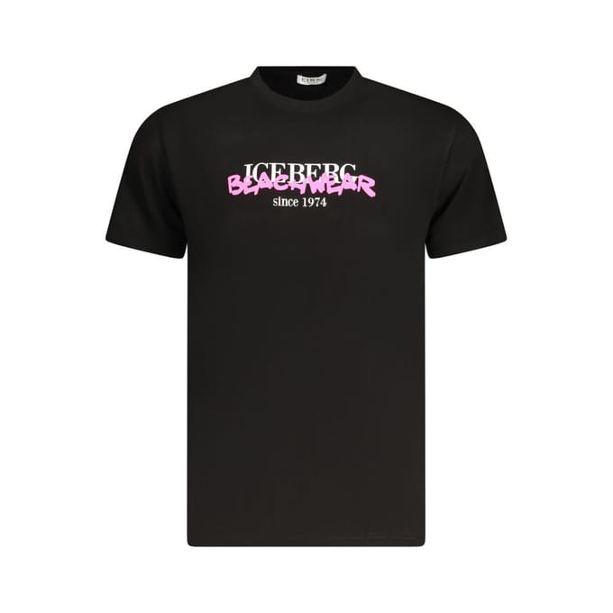 Ice Iceberg Beachwear Logo Zwart T-shirt