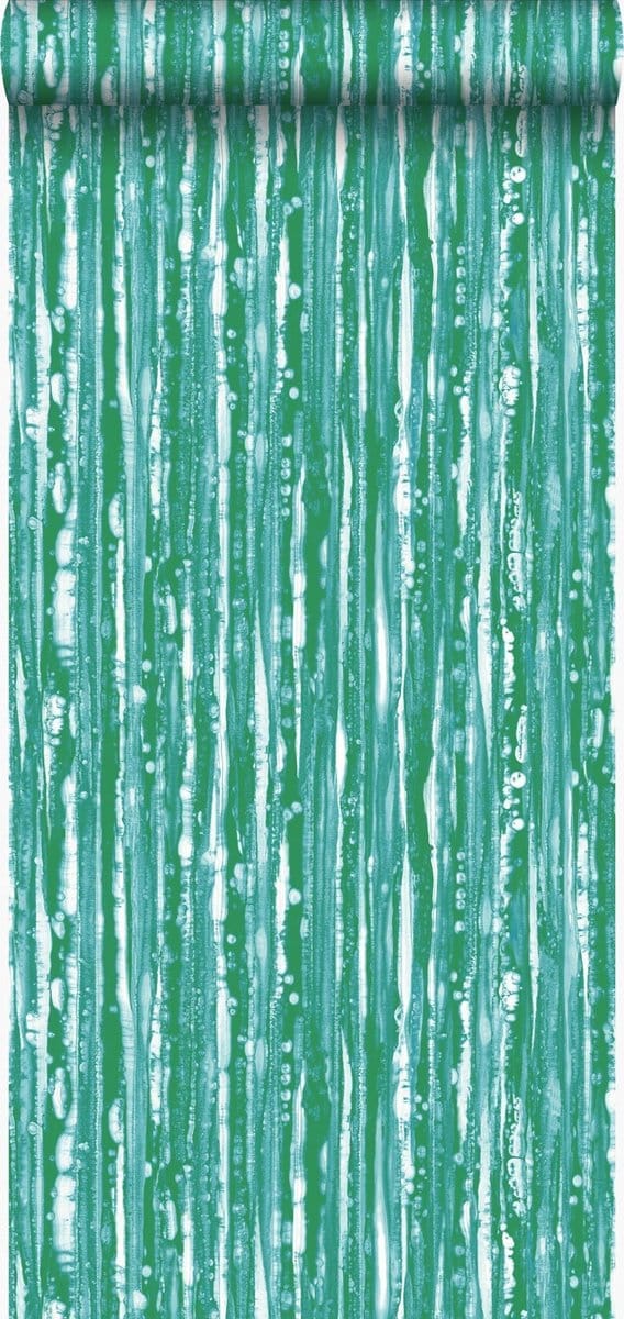 Origin Wallcoverings behang strepen groen - 53 cm x 10.05 m - 347222