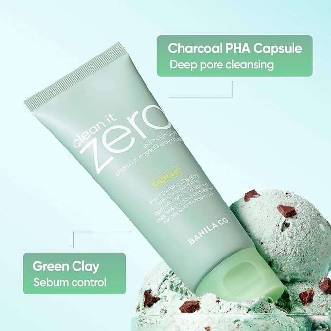 BANILA CO - Clean It Zero Charcoal Capsule Pore Clay Mask 100g