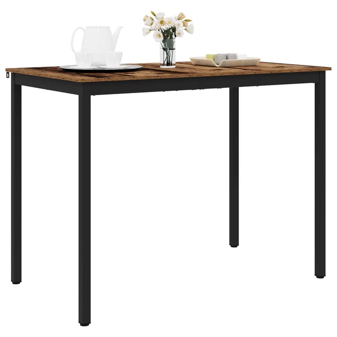 vidaXL - Staande - Bartafel - Bewerkt - hout - Rechthoekig