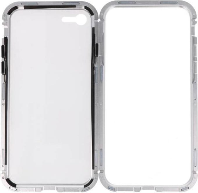 Wit Magnetisch Back Cover Hoesje voor Apple iPhone 7 / 8