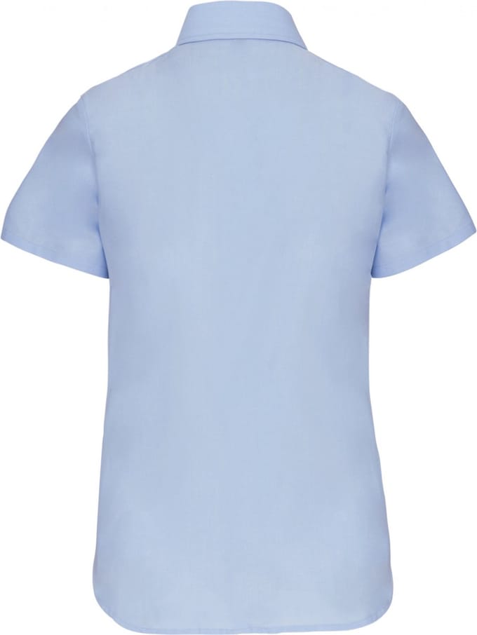 Kariban Dames Oxford blouse korte mouwen K536 - Oxford Blue - L