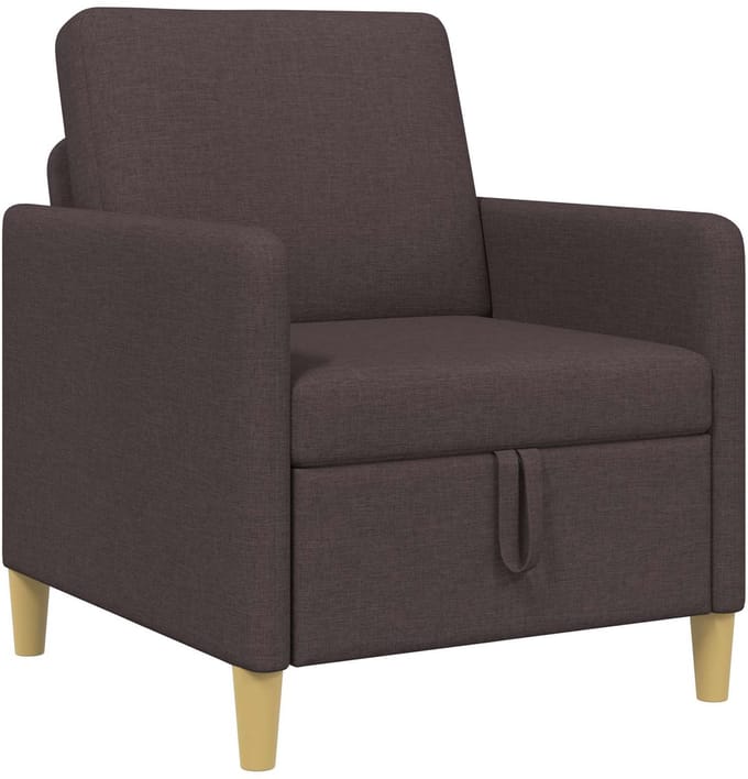 vidaXL - Sofa - met - Opbergruimte - Donkerbruin - 72 - x - 78 - x - 87 - cm - Polyester