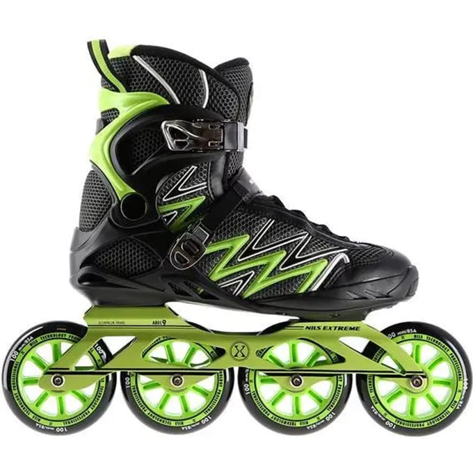 Nils Extreme NA8660 - Groene Inlineskates - Middeleenheidsontwerp - Ventilatiesysteem